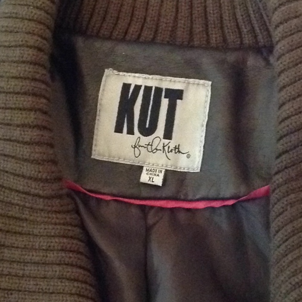 KUT from the kloth faux leather moto jacket - Picture 4 of 5